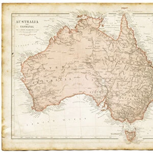 Maps and Charts Canvas Print Collection: Australia